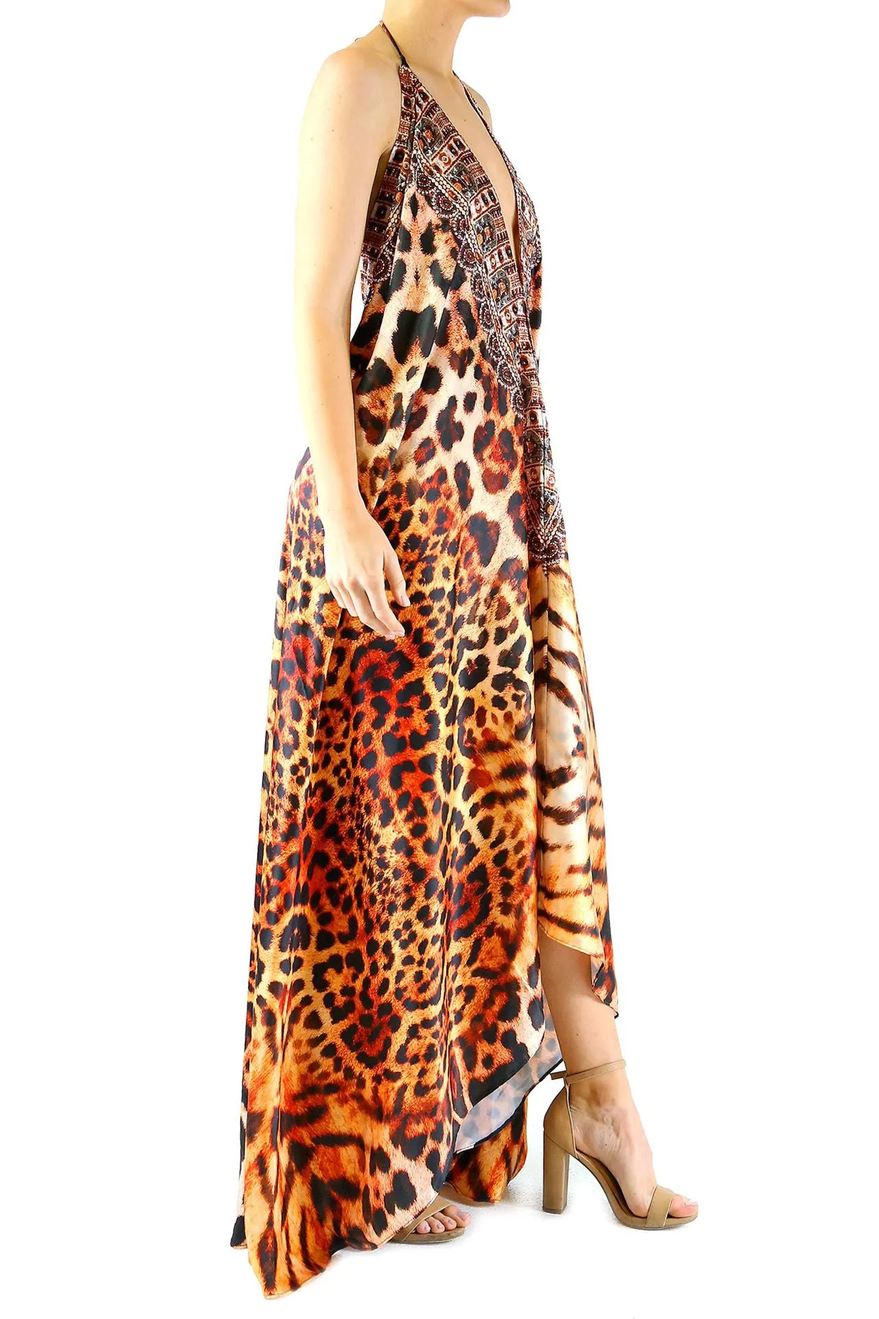Animal Print Partywear Dress