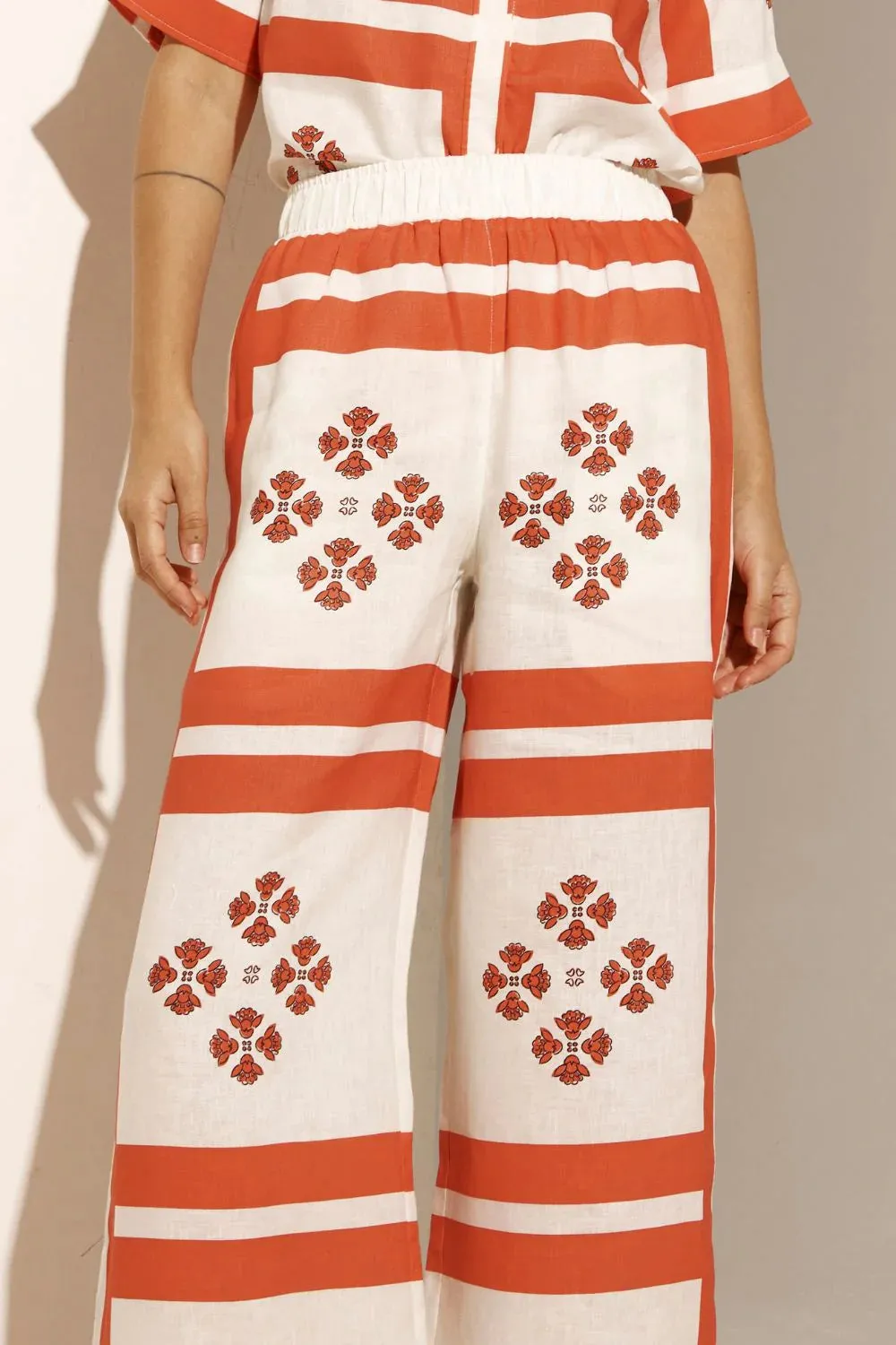 Breeze Pant - Tamarillo Scarf