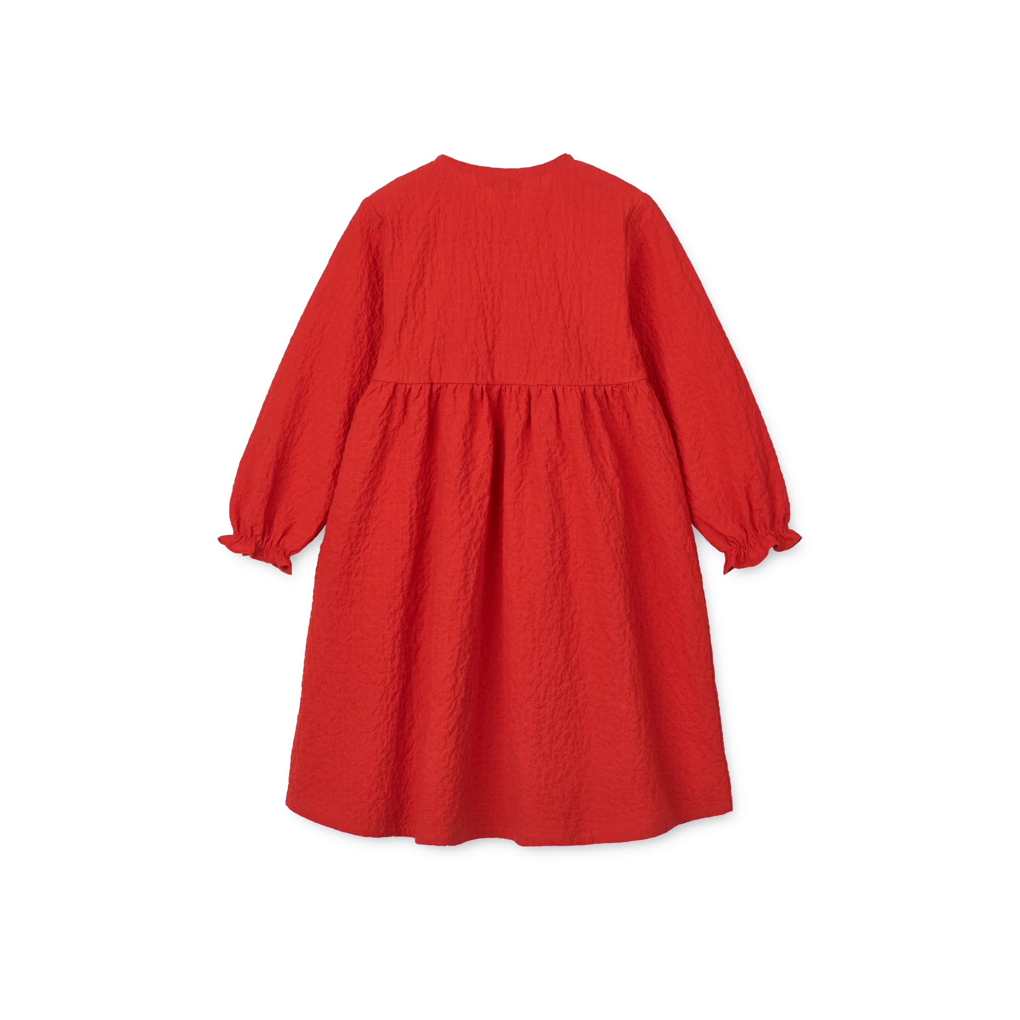 Cleo Bow Embroidered Red Dress (3-10 Years)