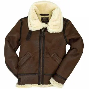 Cockpit USA Womens B-3 Sheepskin Bomber Jacket Size XLARGE - Final Sale Ships Same Day