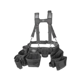 Dead On HDP369857 Framer's Suspension Rig, 52 in Waist, Poly Fabric, Black, 19-Pocket