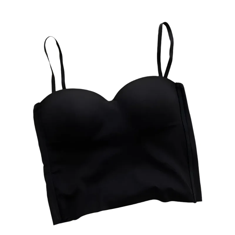 Effen cropped camisole voor dames