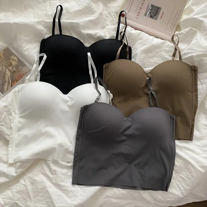 Effen cropped camisole voor dames
