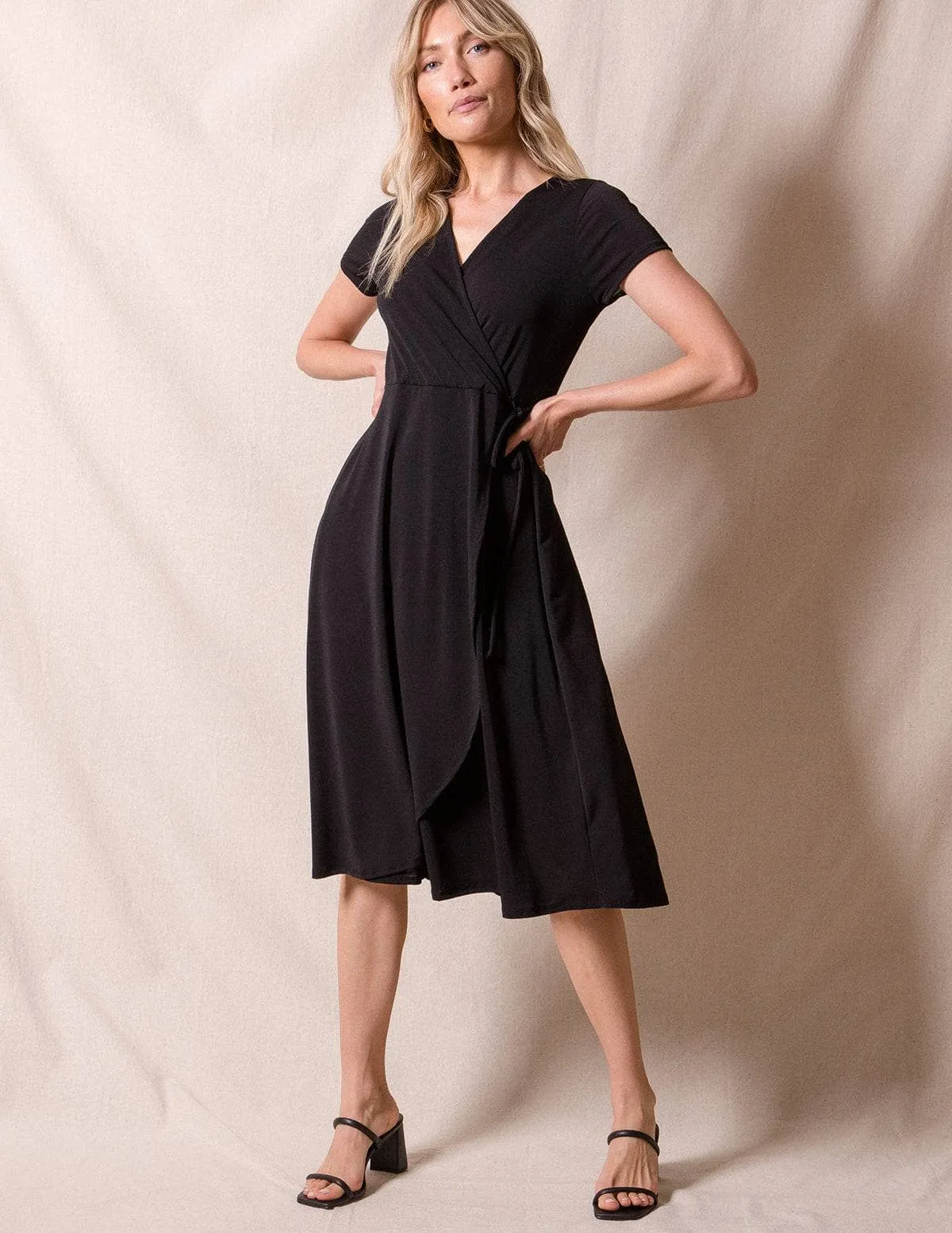Faux Wrap Dress - As-Is-Clearance