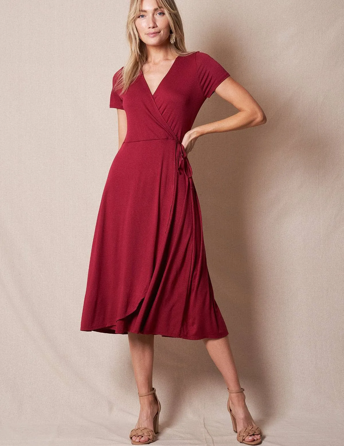 Faux Wrap Dress - As-Is-Clearance