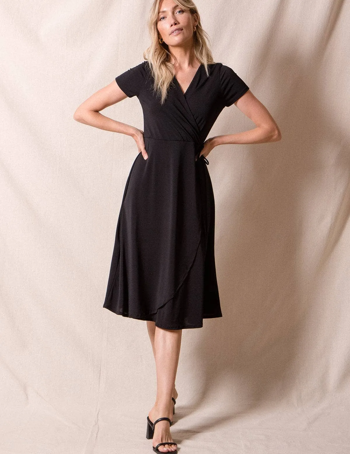 Faux Wrap Dress - As-Is-Clearance