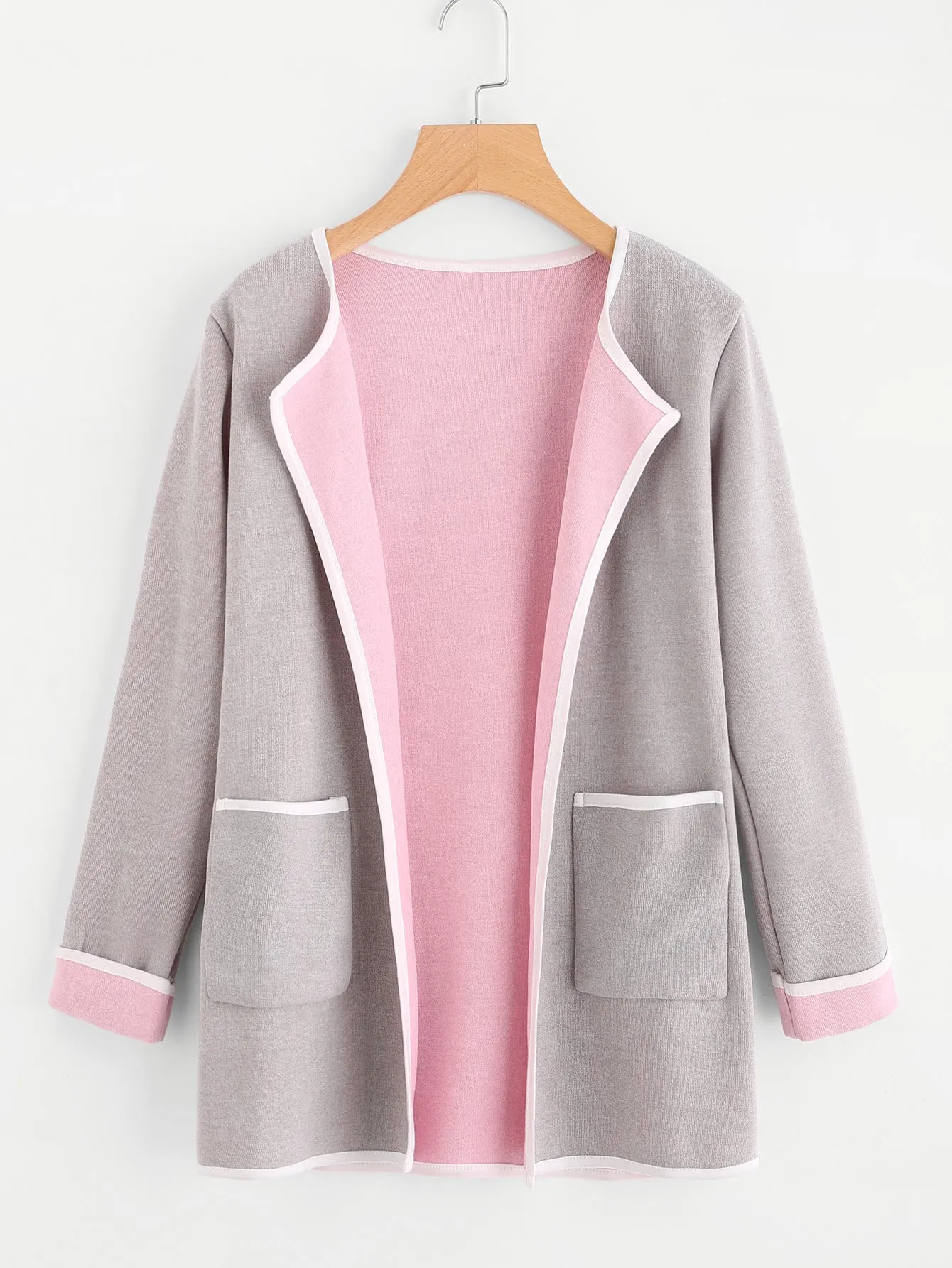 Grey Harmony Dual Knit Coat
