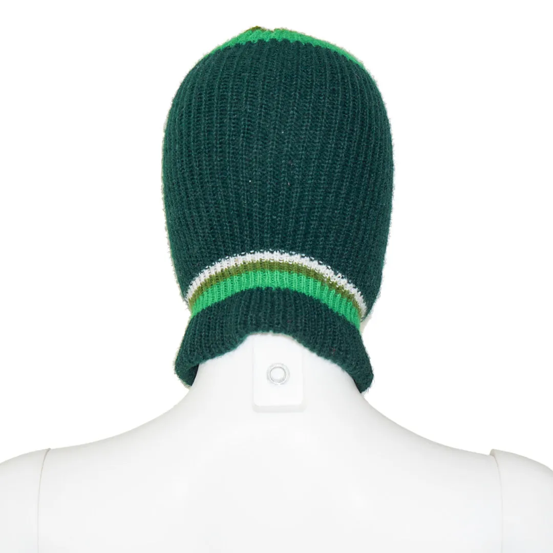 HANDMADE Green Balaclava Mask Hat