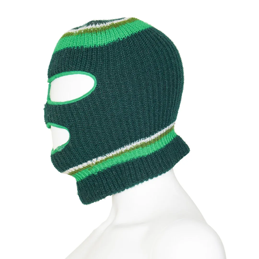 HANDMADE Green Balaclava Mask Hat
