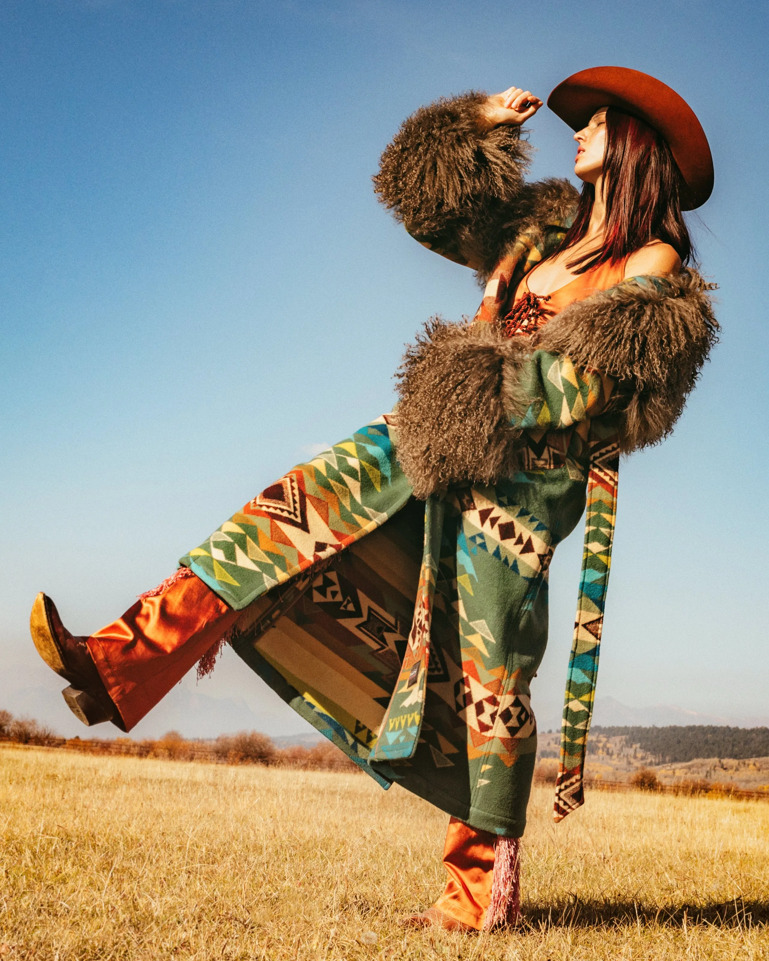 Highland Peak Shearling Duster