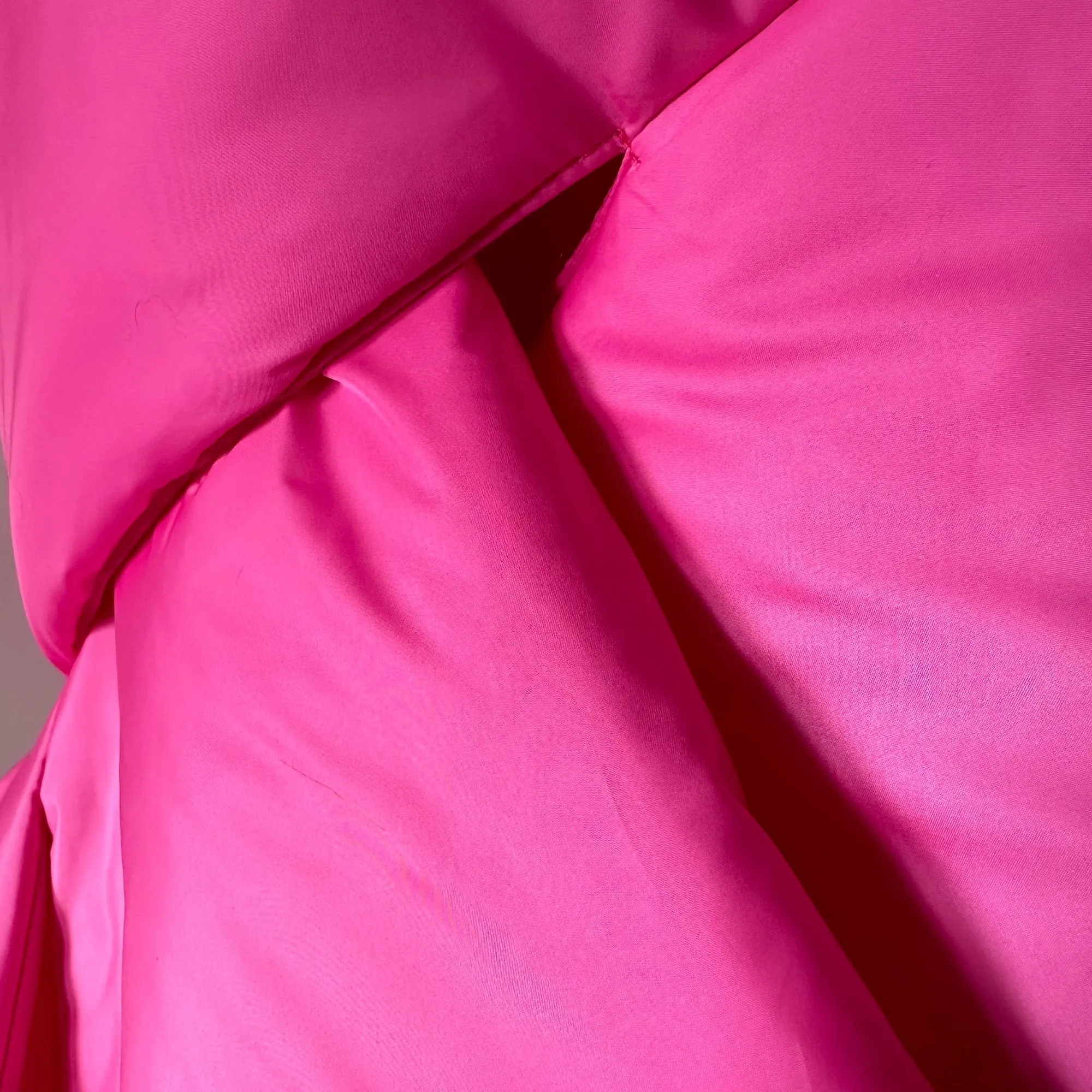Hot Pink Long Cape Lagre Wide Scarf Puffer 20x80 inch with 2 pocket and Belt. Cape around shoulders wrap. Winter quilted shawl. Warm padded scarf. Down puffy scarves.