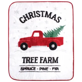 Hudson Baby High Pile Plush Blanket, Christmas Tree