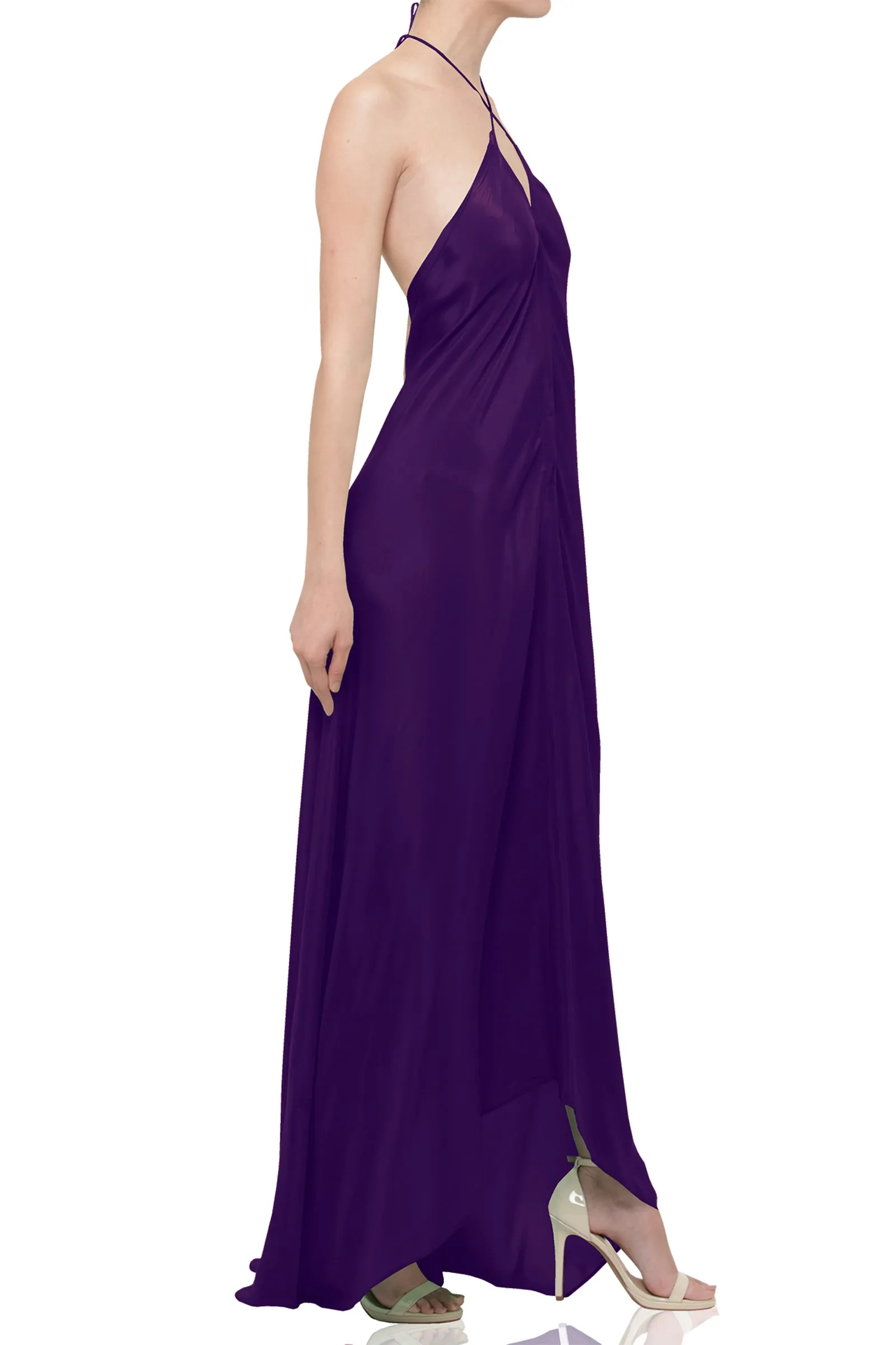 Long Sparkling Grape  Maxi Dress