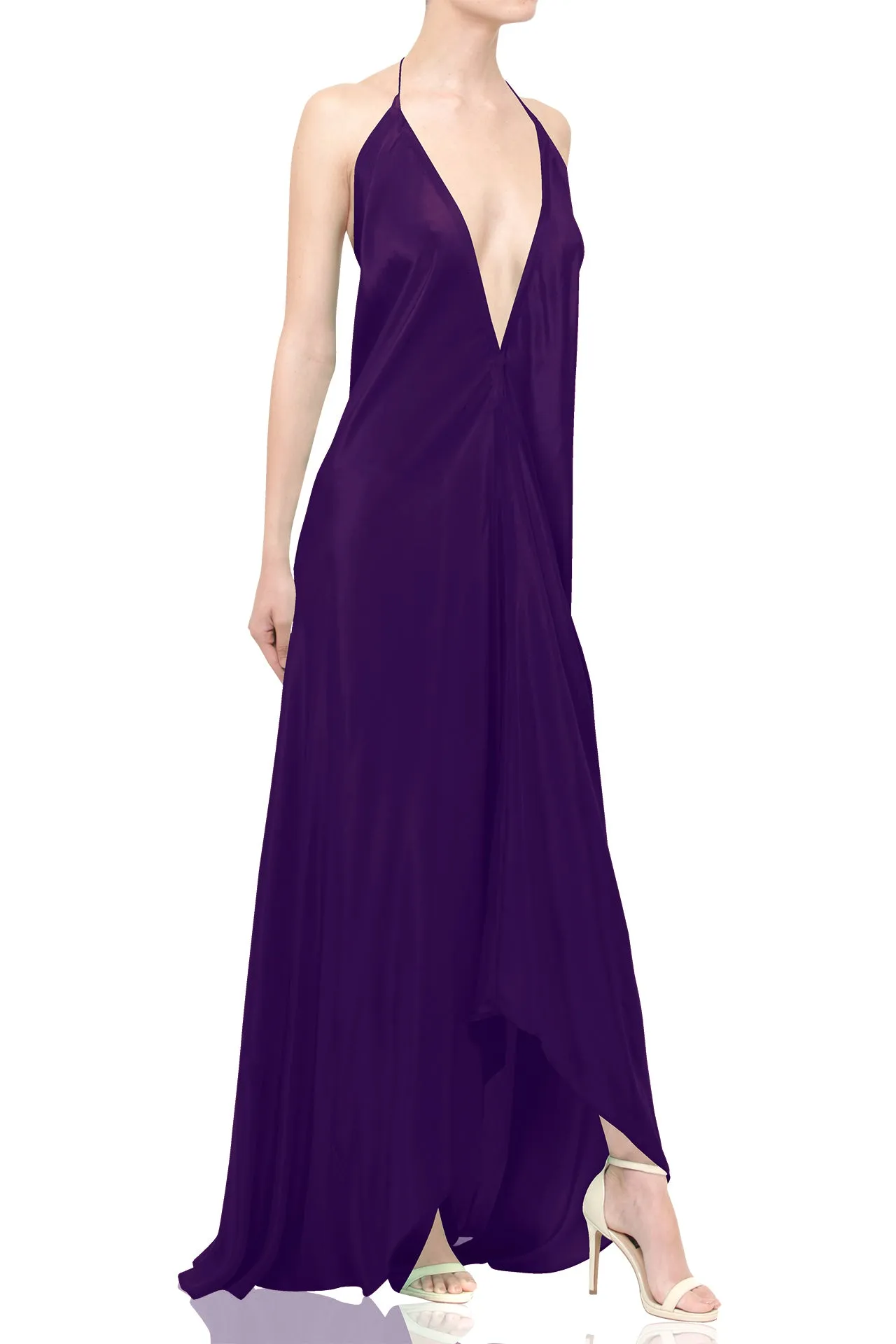 Long Sparkling Grape  Maxi Dress