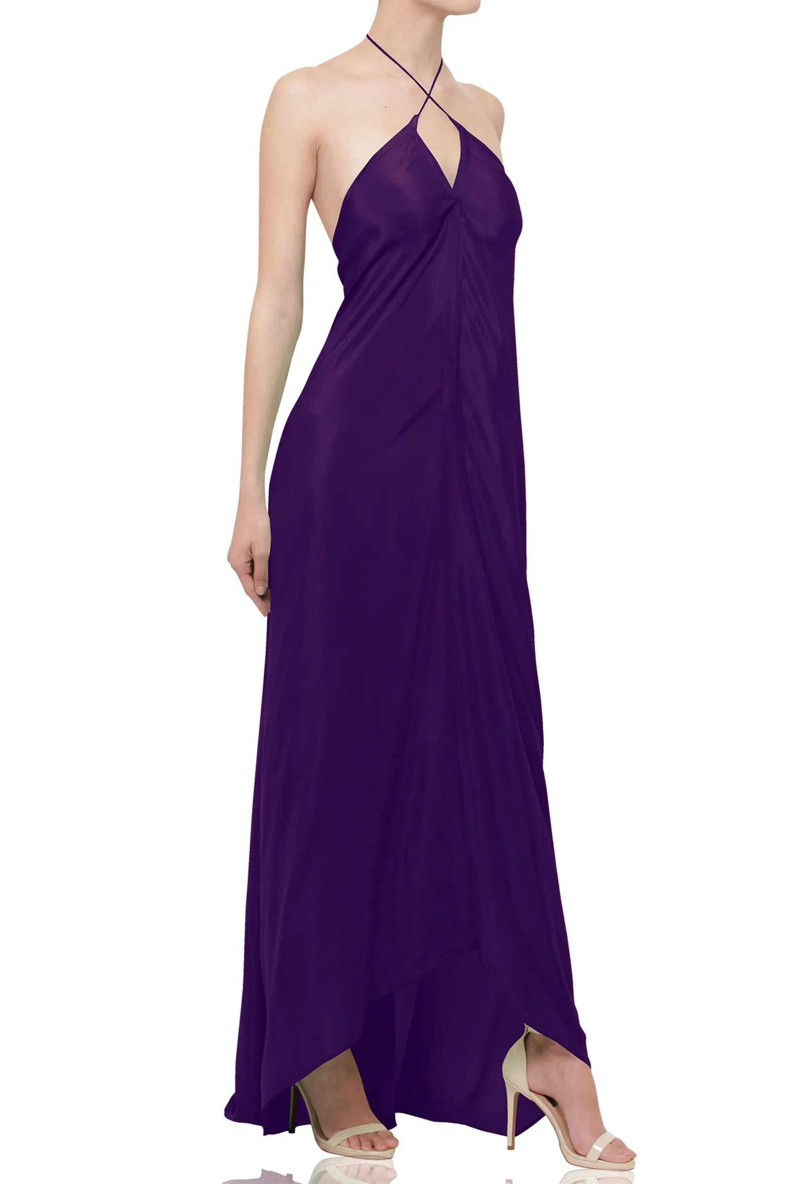 Long Sparkling Grape  Maxi Dress