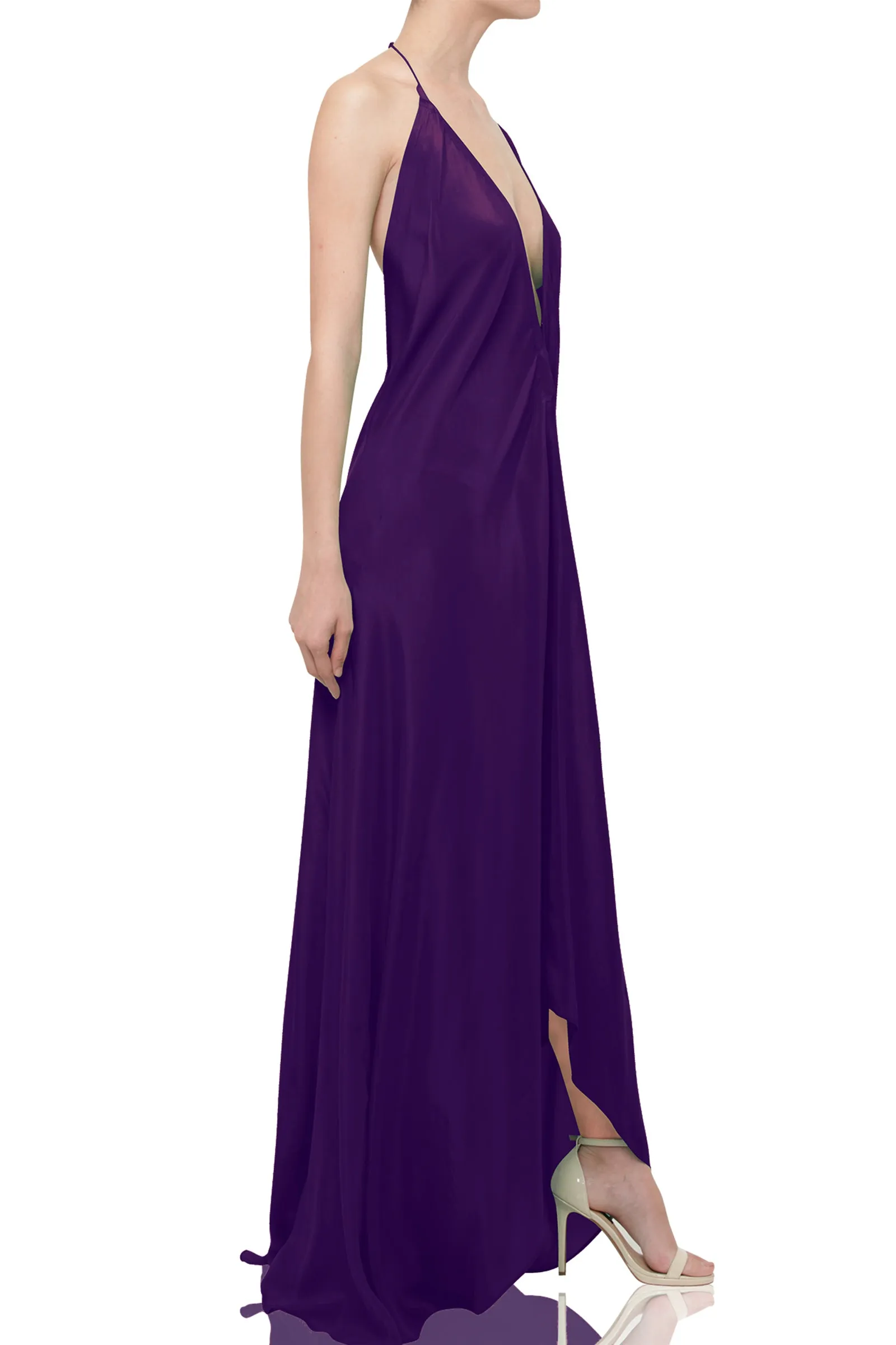 Long Sparkling Grape  Maxi Dress