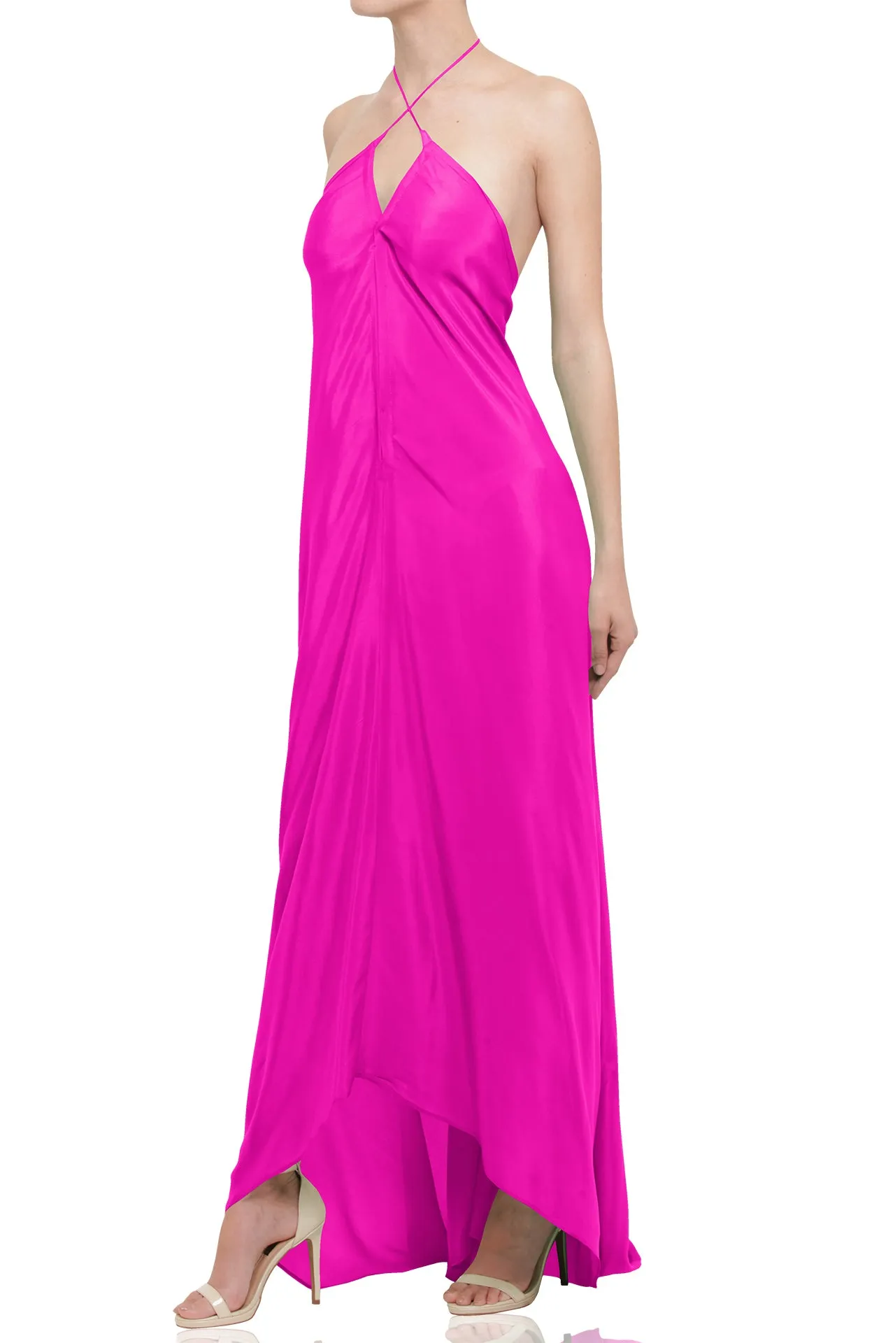 Maxi Dress in Fuchsia Fedora