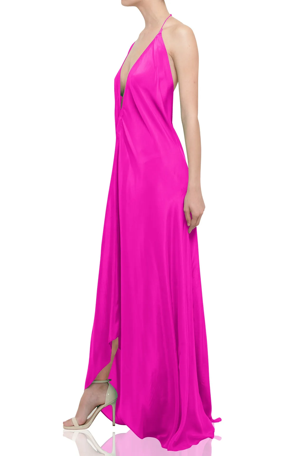 Maxi Dress in Fuchsia Fedora