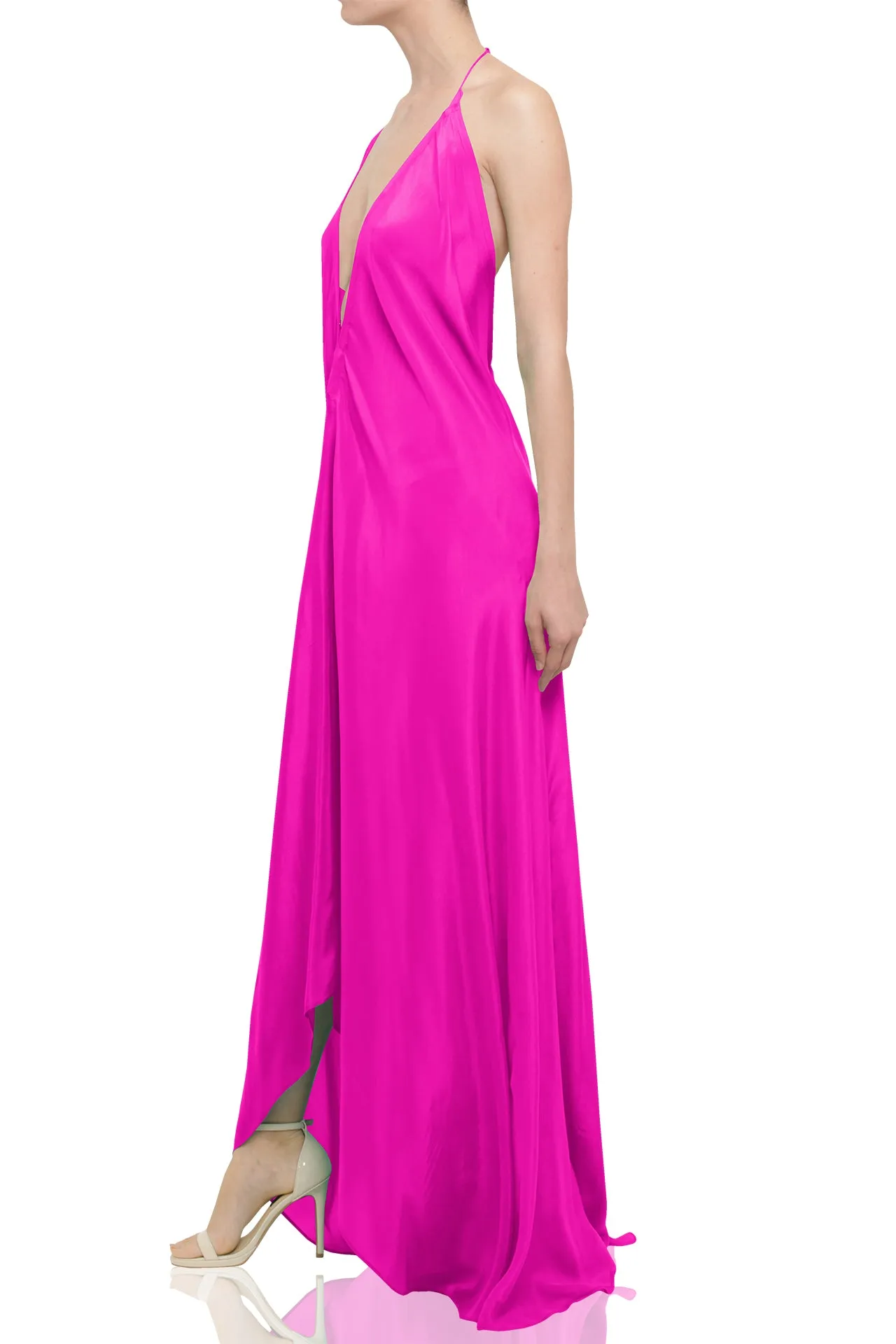 Maxi Dress in Fuchsia Fedora