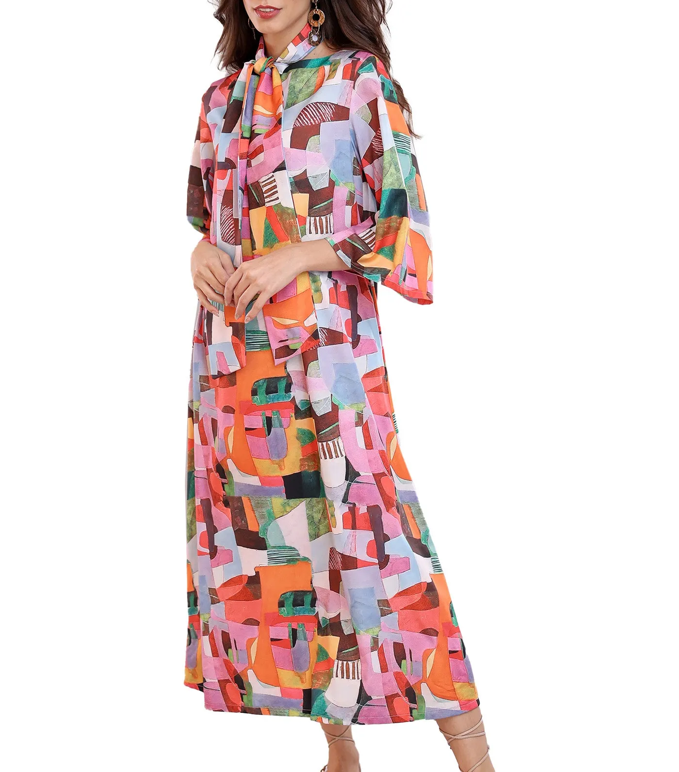 Nourin Maxi Dress Multi