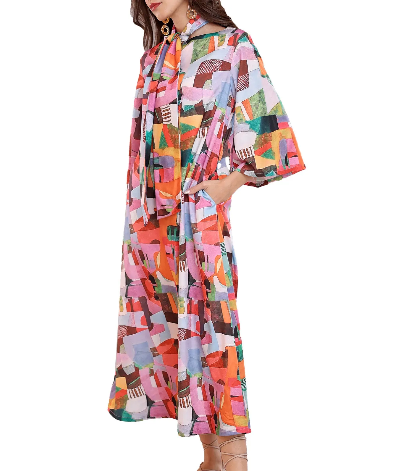 Nourin Maxi Dress Multi