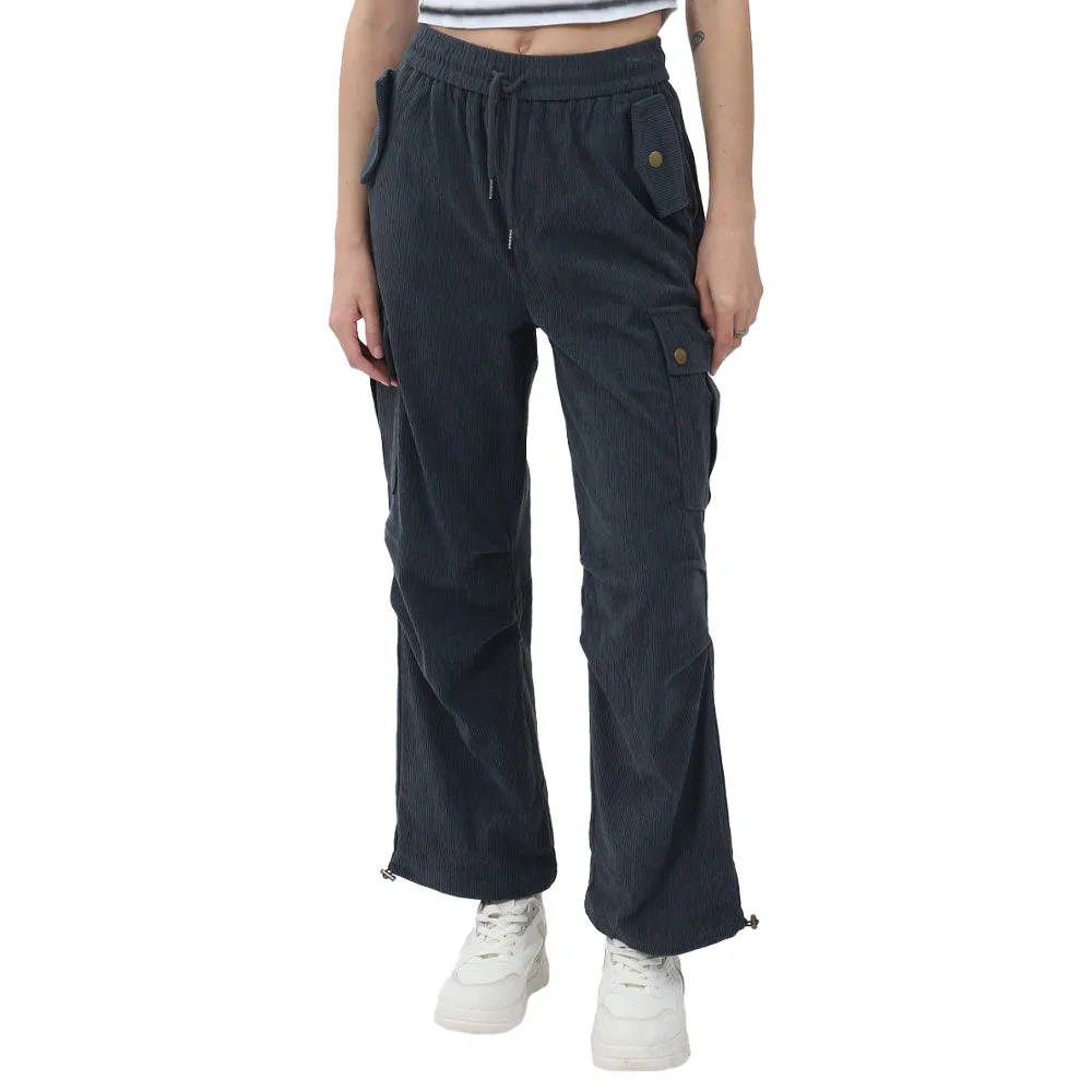 PANTALON PARA MUJER CORDUROY WITH CARGO POCKETS FOREVER 21