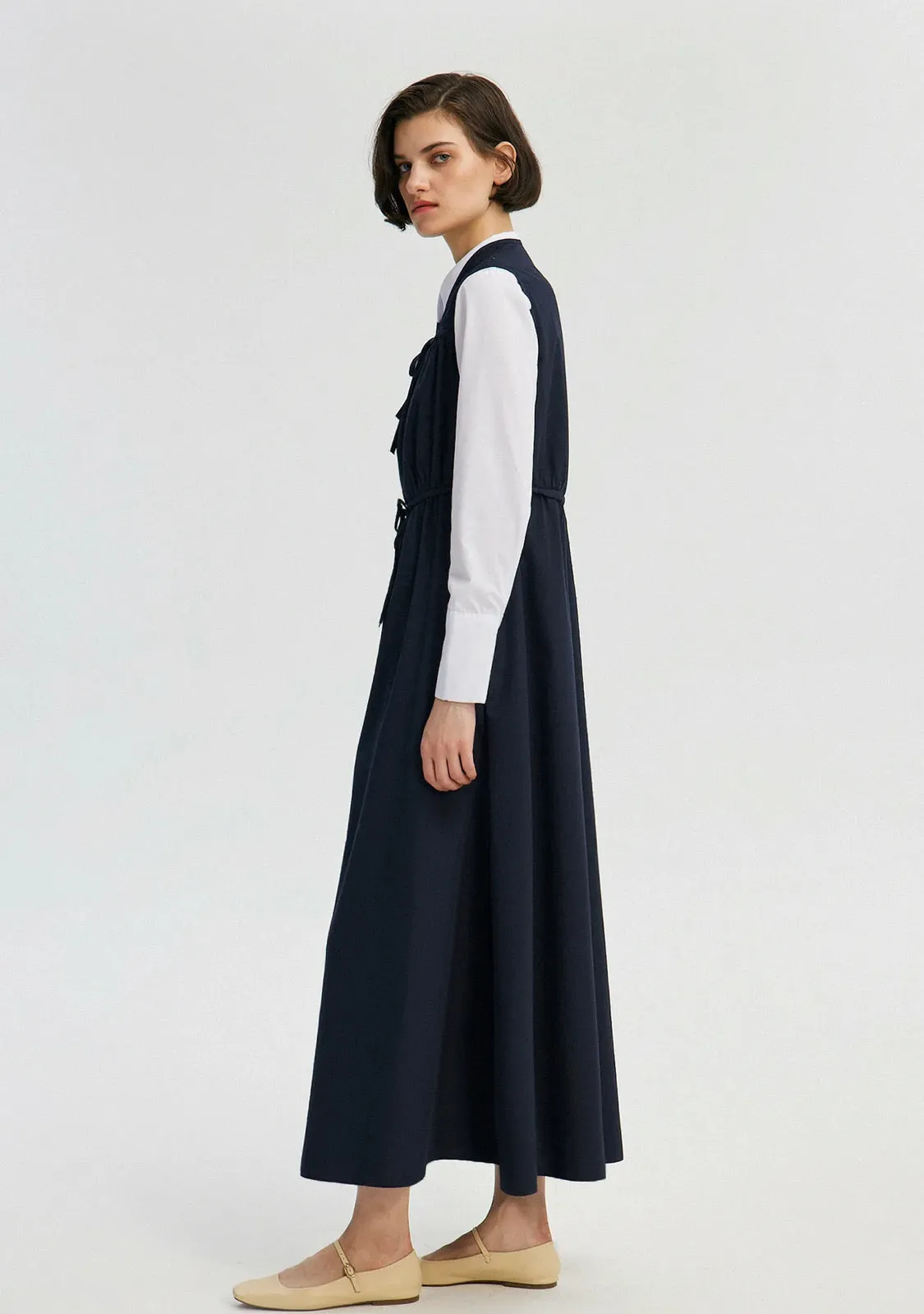 Poplin Gilet Dress