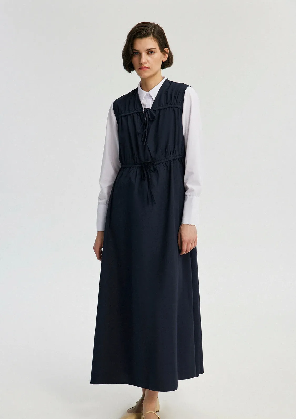 Poplin Gilet Dress