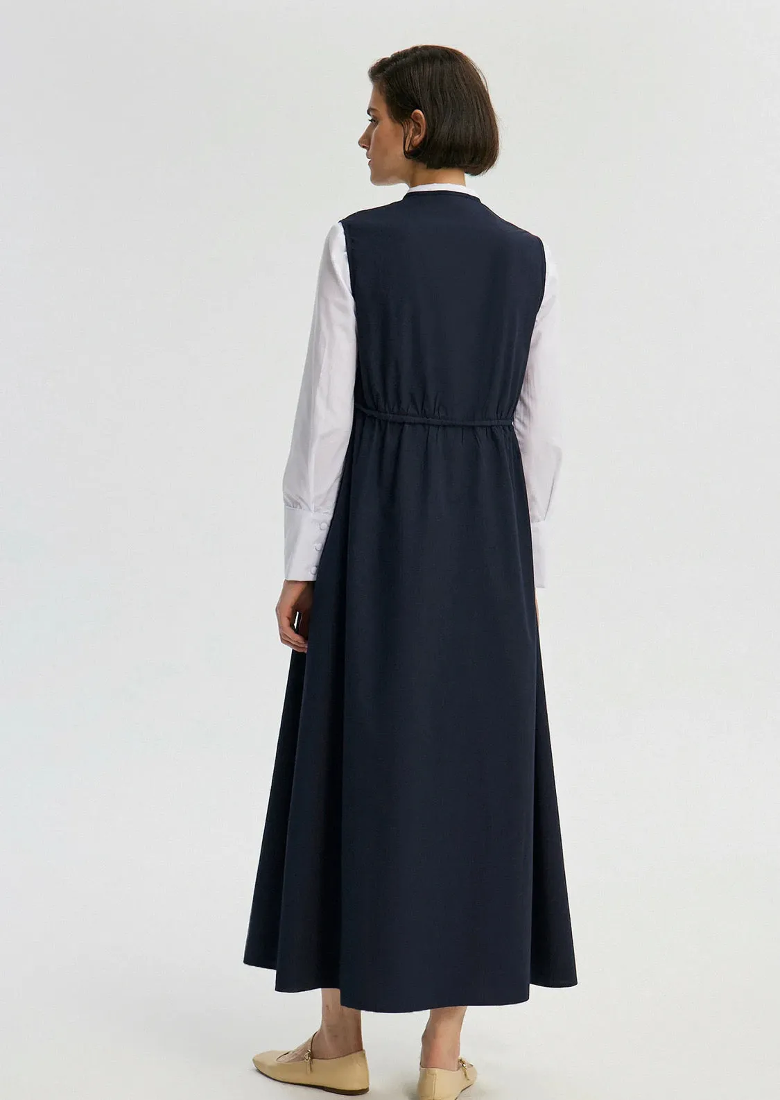 Poplin Gilet Dress