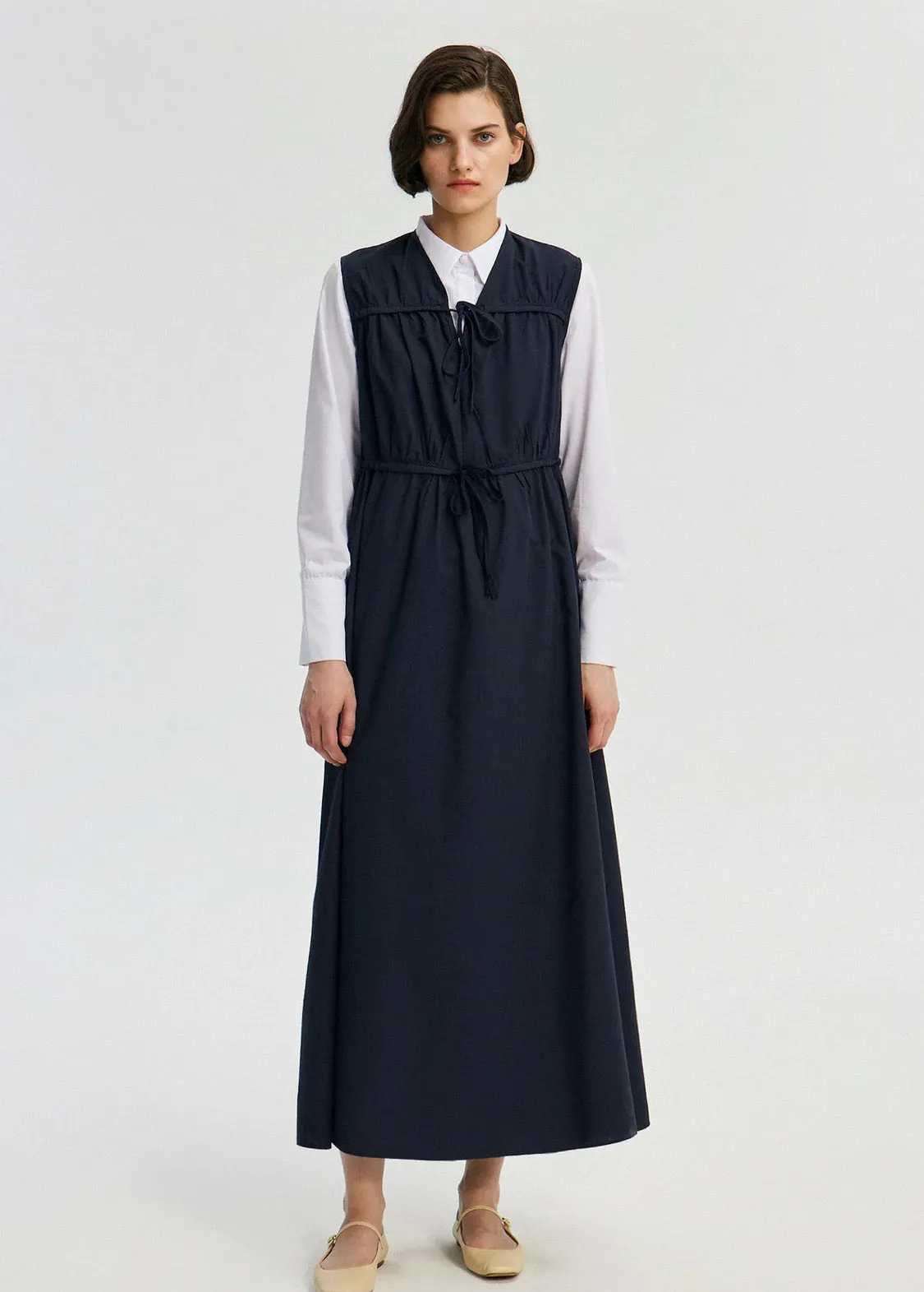 Poplin Gilet Dress