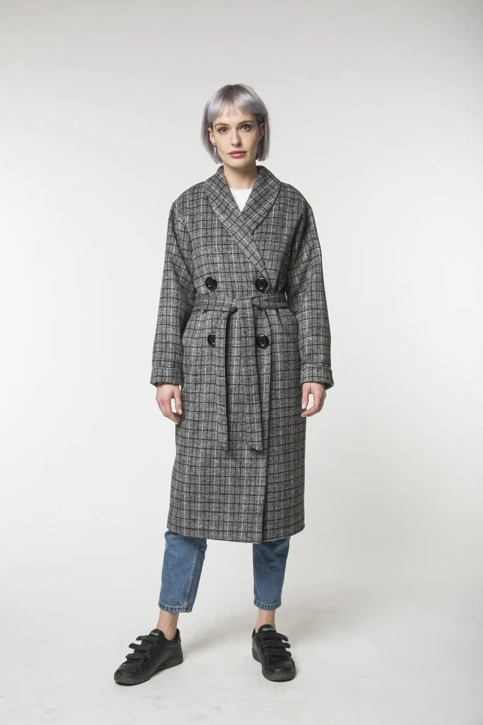 REVALU - Original Long Gray Coat / Spring - Autumn / Women's Coat / Collection 2018 by REVALU