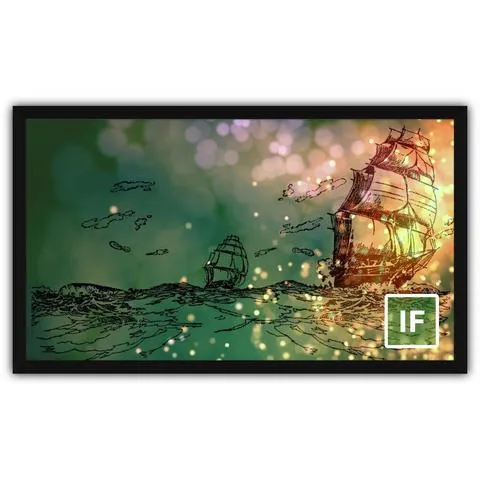 Severtson Screens Impressions Series Fixed Frame 158" (145.39" x 61.85") CinemaScope [2.35:1] IF2351583D