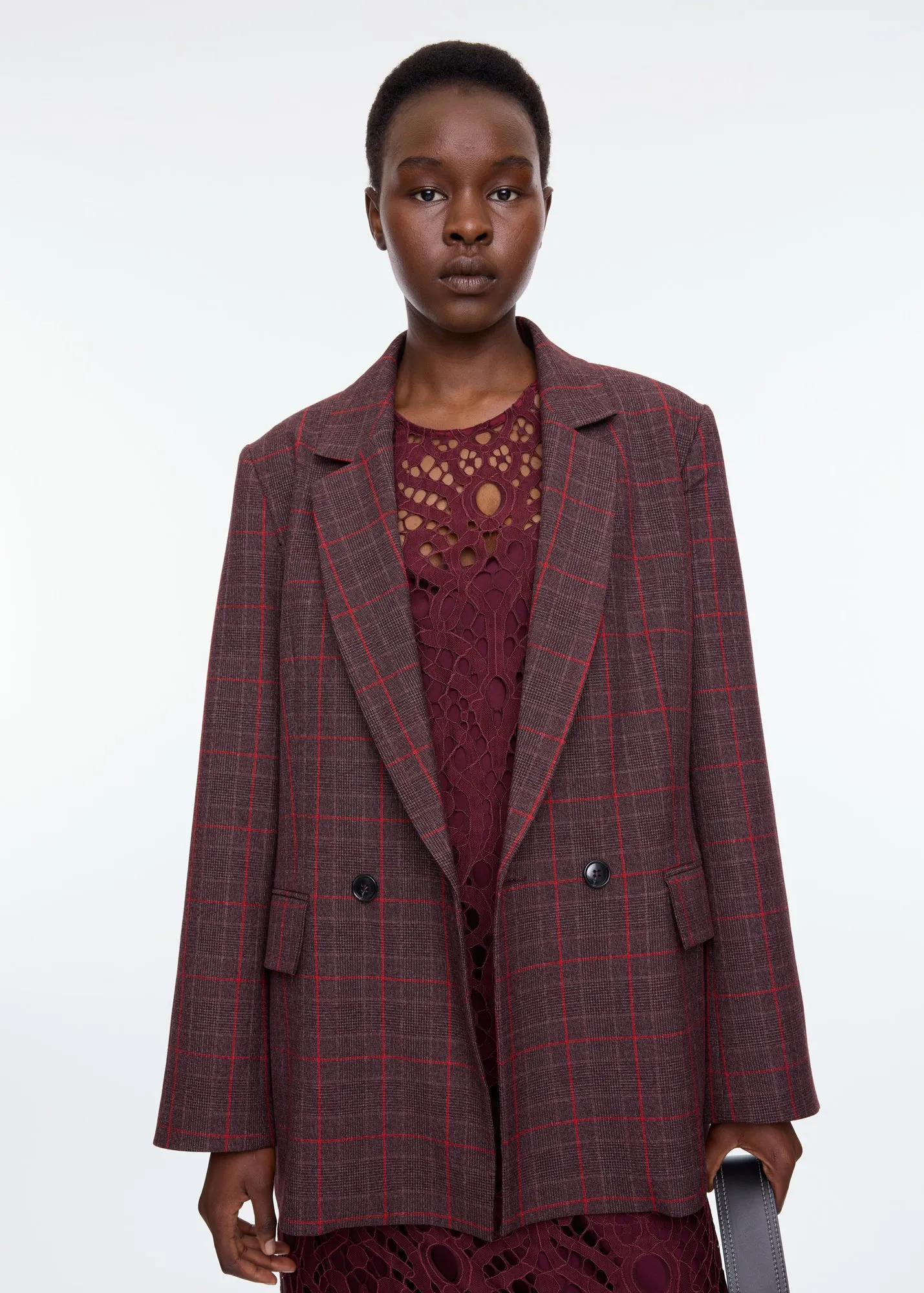 Strong checkered blazer