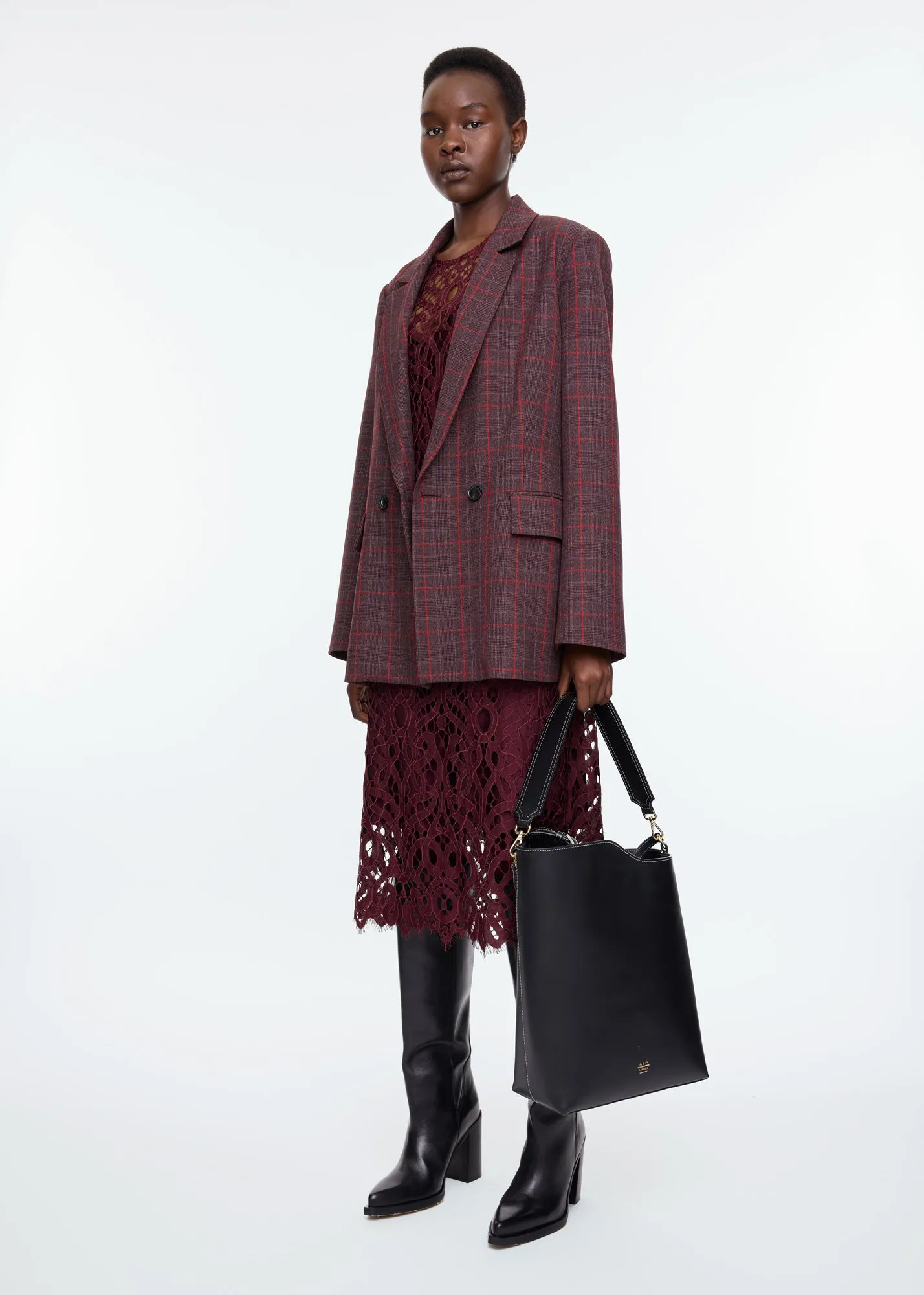 Strong checkered blazer