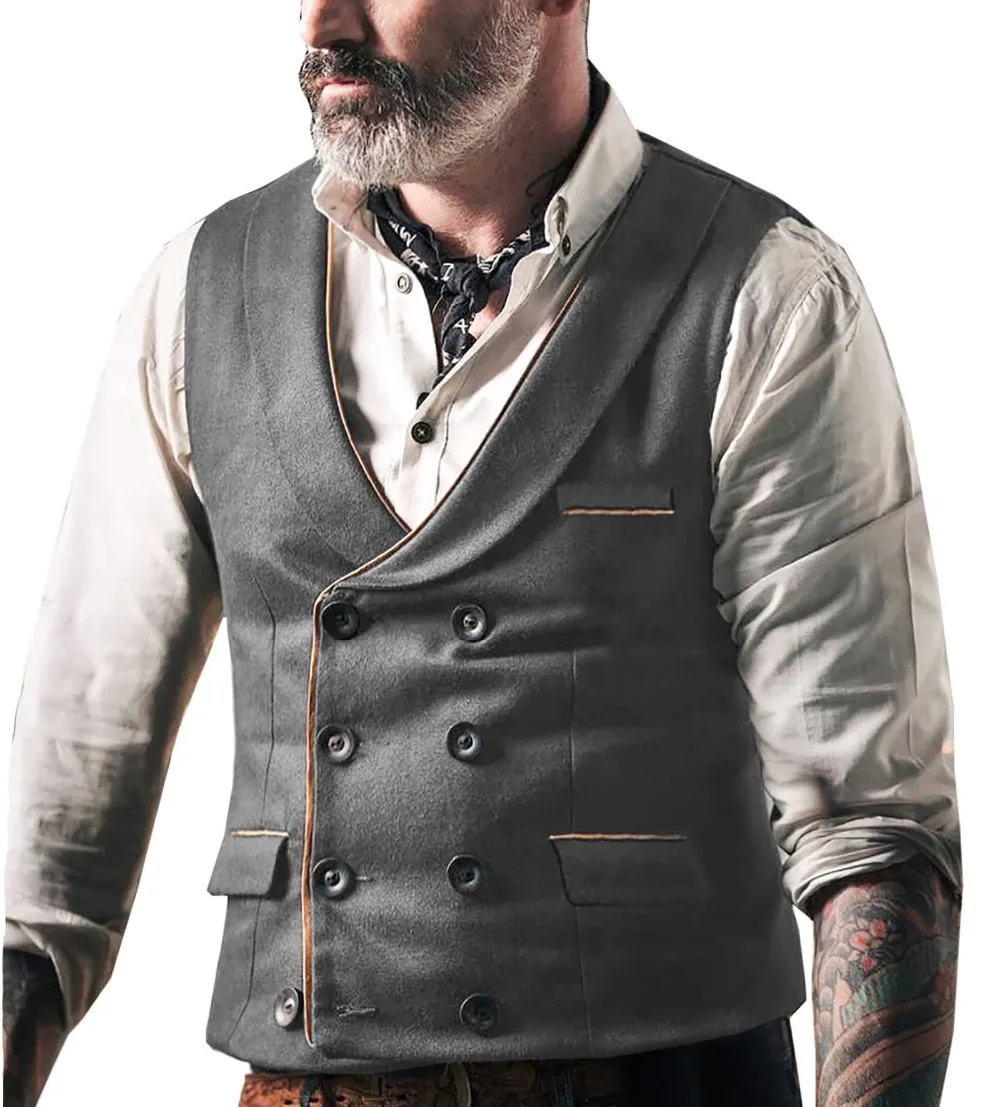 Voguable Vests Men New Arrival Dress Vests For Men Slim Fit Mens Suit Vest Male Waistcoat Gilet Casual Sleeveless Business Jacket