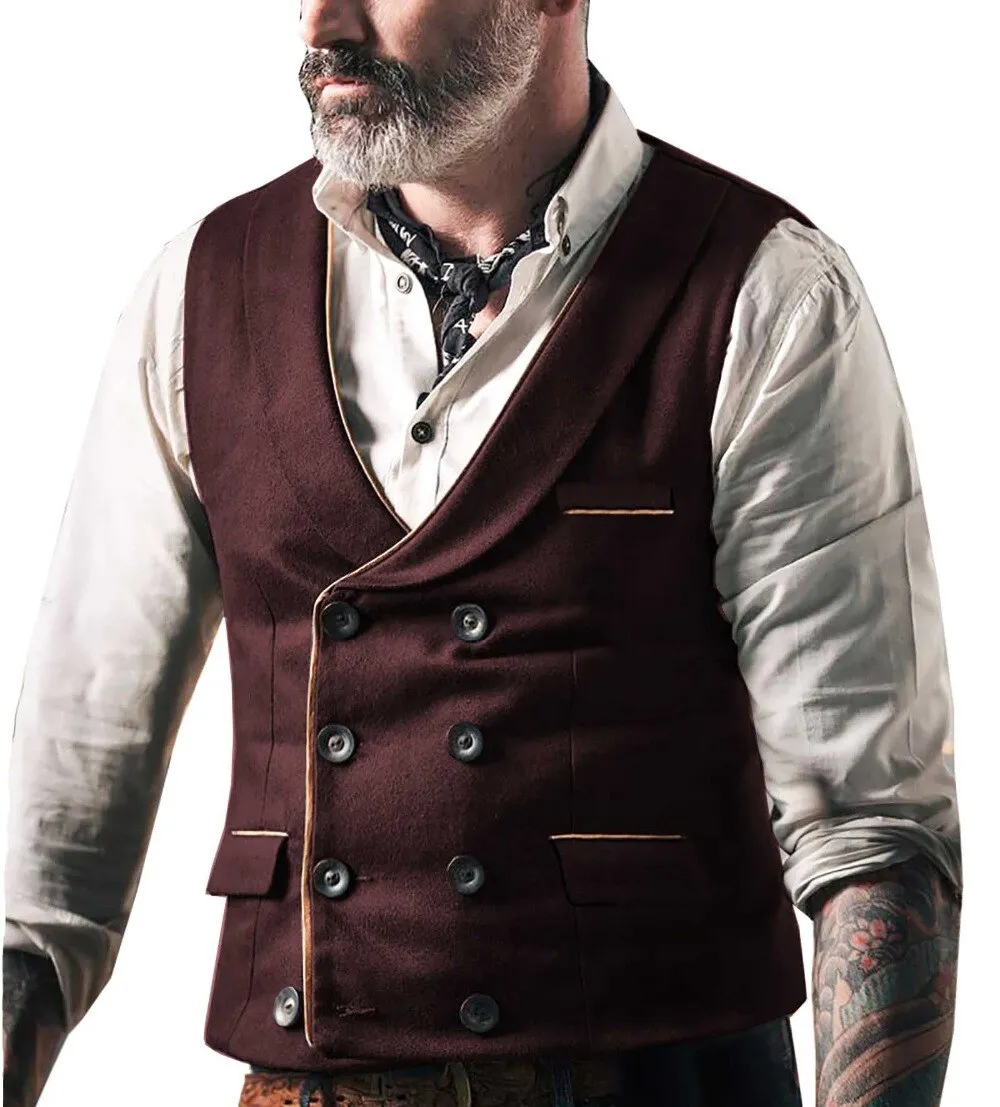 Voguable Vests Men New Arrival Dress Vests For Men Slim Fit Mens Suit Vest Male Waistcoat Gilet Casual Sleeveless Business Jacket