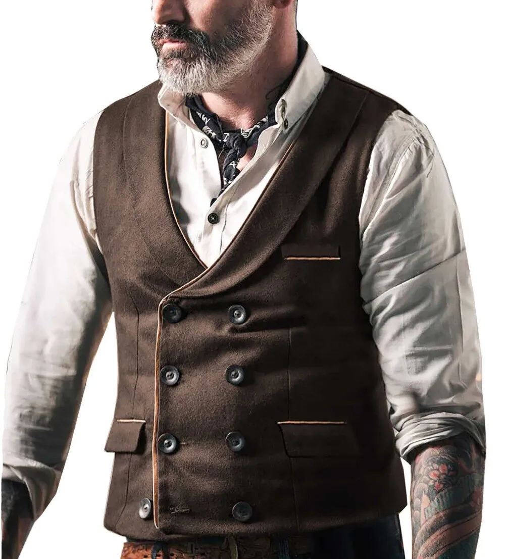 Voguable Vests Men New Arrival Dress Vests For Men Slim Fit Mens Suit Vest Male Waistcoat Gilet Casual Sleeveless Business Jacket